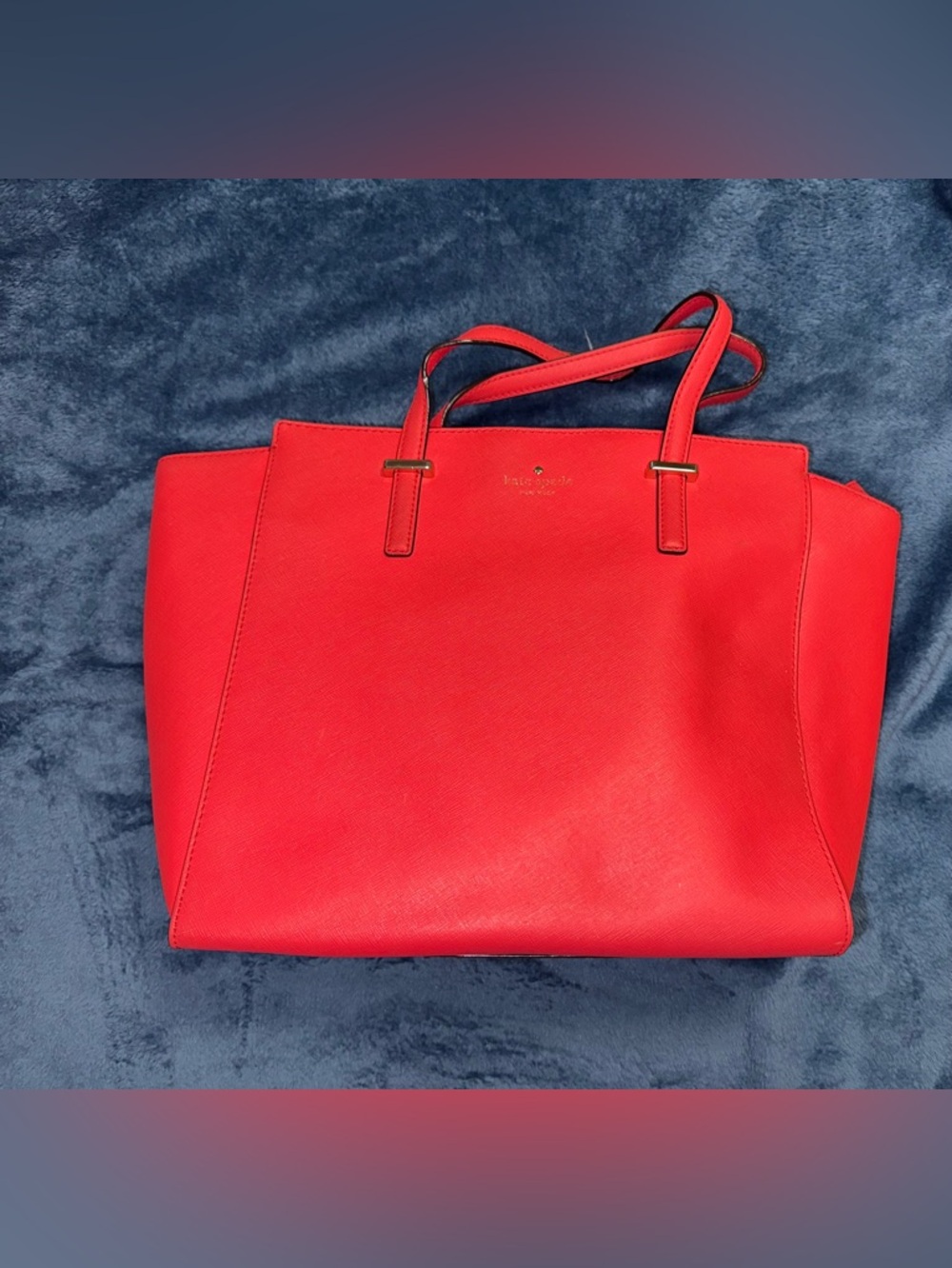 kate spade Red Leather Tote Bag